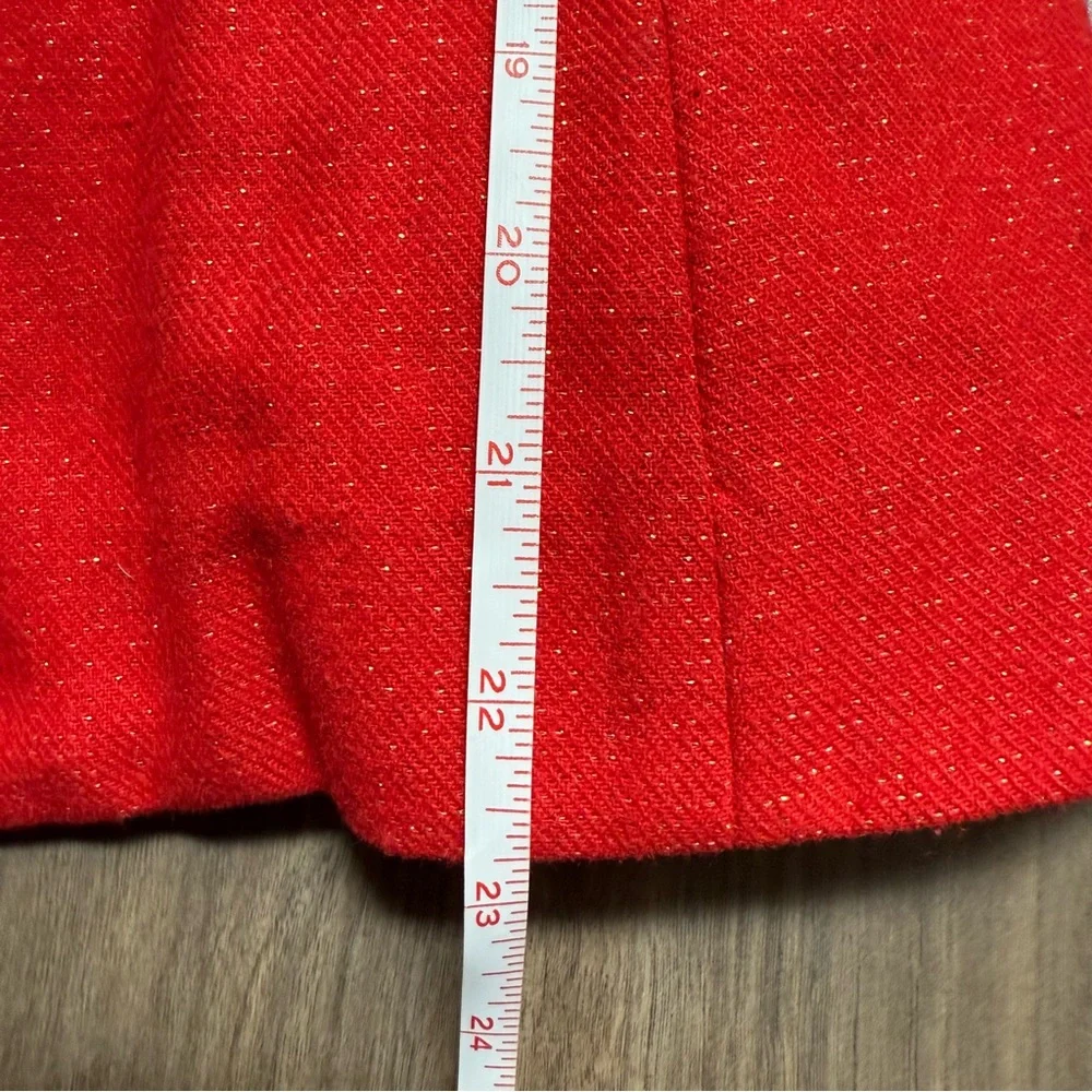 Busy Bees Kids Red Double Breasted Dress Coat Red Velvet‎ Trim Toddler Girl 3T